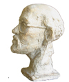 Photo of head Sculpture of Vishnu Chinchalkar created by British sculptor John Doubleday