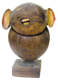 Sculpture made by coconut shell