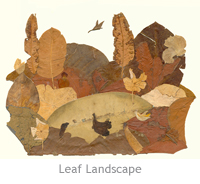 Photo of Landscape made by dried leaves