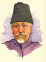 portrait of Abul Kalam Azad