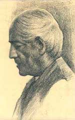 portrait of J. Krishnamurti
