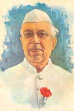 portrait of Jawaharlal Nehru