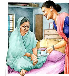 Dileep chinchalkar's Illustration subject- mother in law