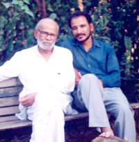 Photo of Dileep Chinchalkar with his father Vishnu Chinchalkar