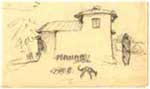 sketch of village
